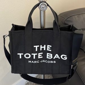 Marc Jacobs THE TOTE BAG in black canvas/SMALL